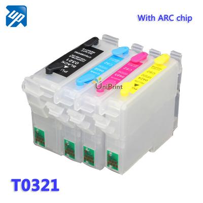 T0321 Refillable ink Cartridges for Epson Stylus C80/C80WN/C80N